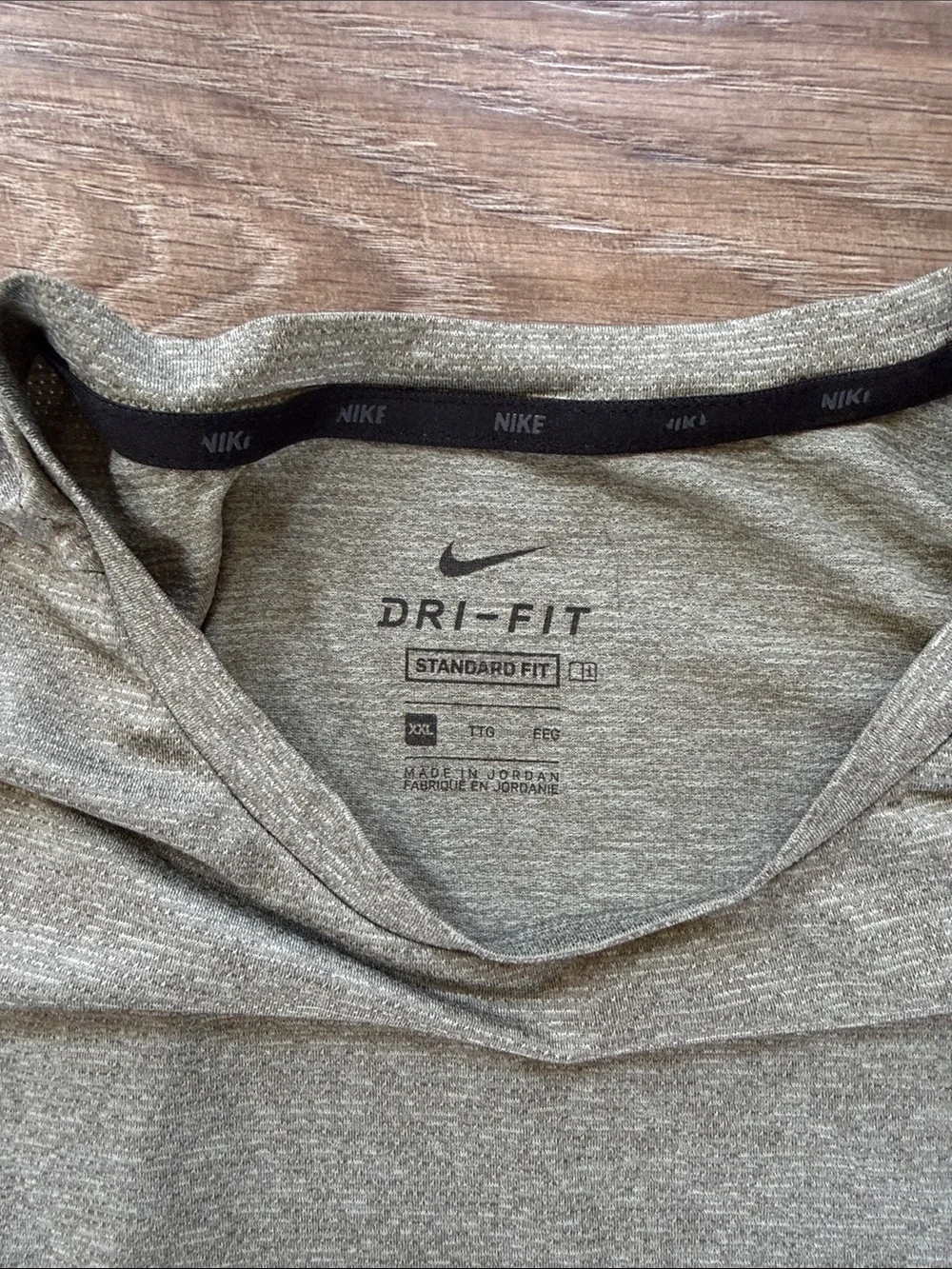 Nike Olive Heather Short-Sleeve Athletic Tee